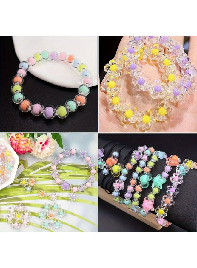 Capstro Marine Colorful Imitation Pearl Beads Kit – 168 PCS Multicolor Craft Pearls with Tools for Bracelets, Necklaces & DIY Accessories | Kids & Beginner Bead Set - Image 2